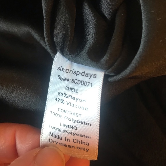 Six Crisp Days Black Halter Mini Dress Size Medium - Picture 6 of 8